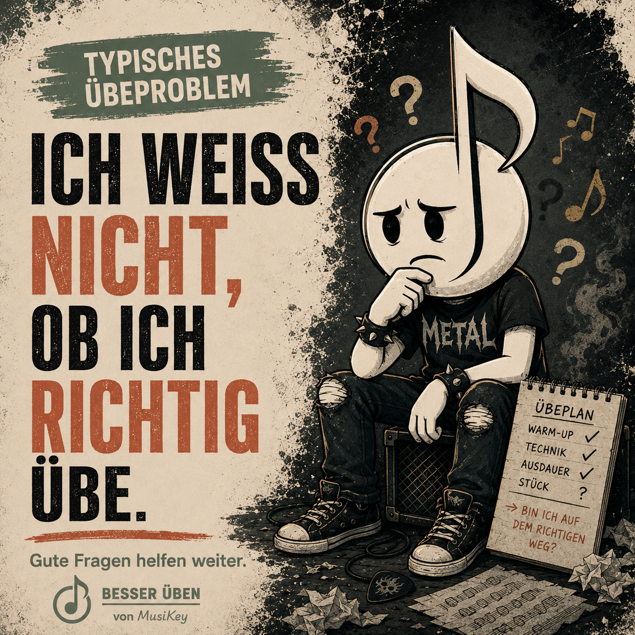 Ich weiß nicht, ob ich richtig übe.